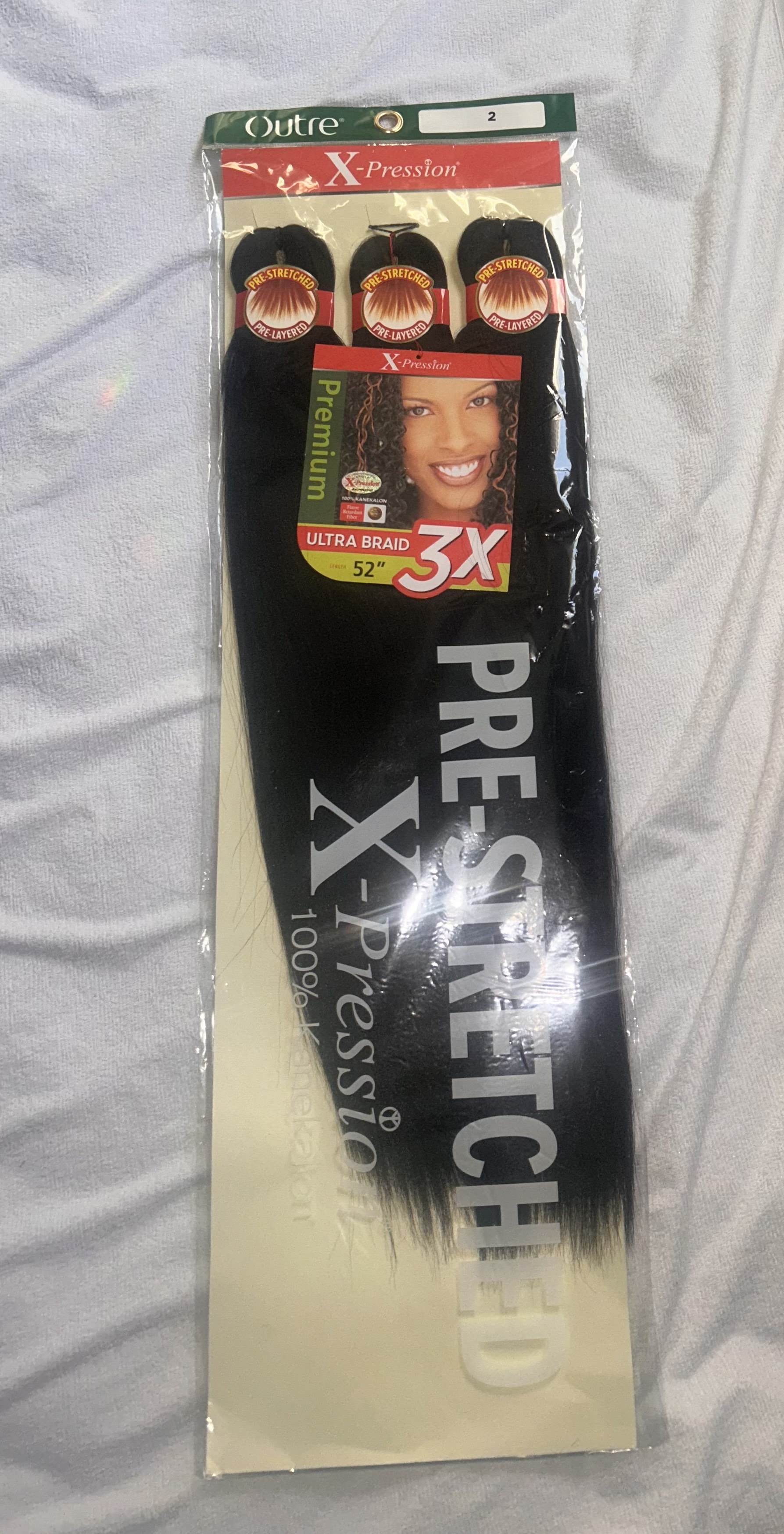 2 Outre 3X X-Pression Braid Pre Stretched Braid 52"